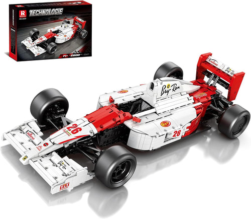 Brick-built classic 1:8 scale formula racing car