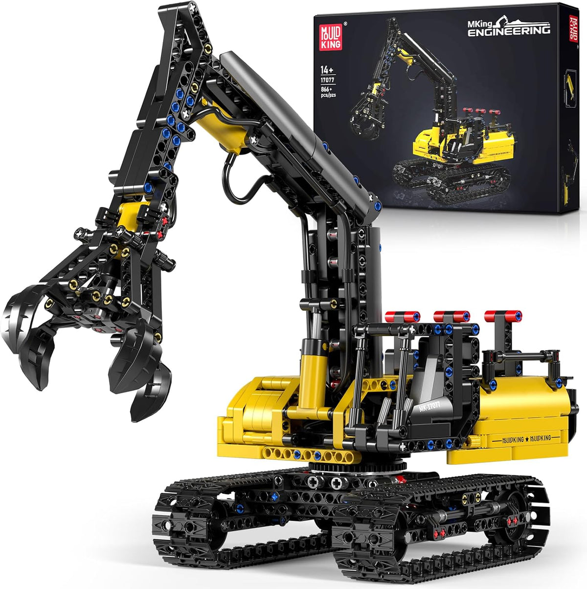 Brick-built oil well pump jack model with motor and battery box – view 2
