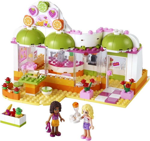Built juice bar brick set with blender counter and outdoor seating