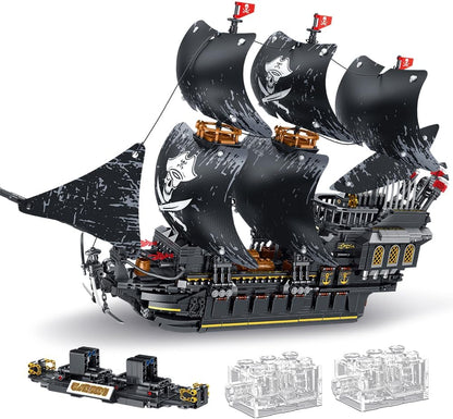 Long brick-built Iowa-class battleship on a wheeled base – view 7