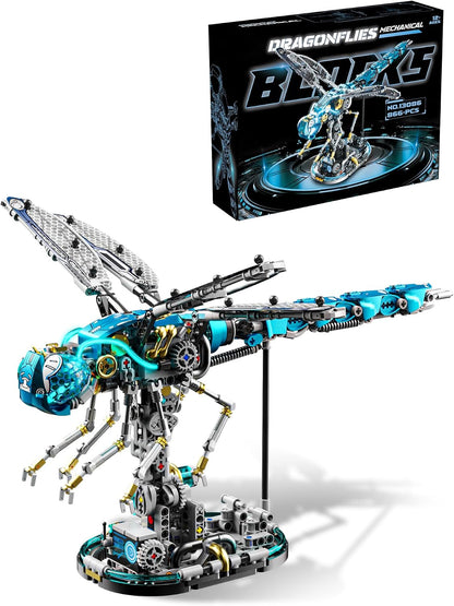 Brick-built mechanical octopus with glowing LED lights and jointed tentacles – view 4