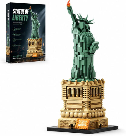 Red Golden Gate Bridge brick model with suspension towers and cables – view 7