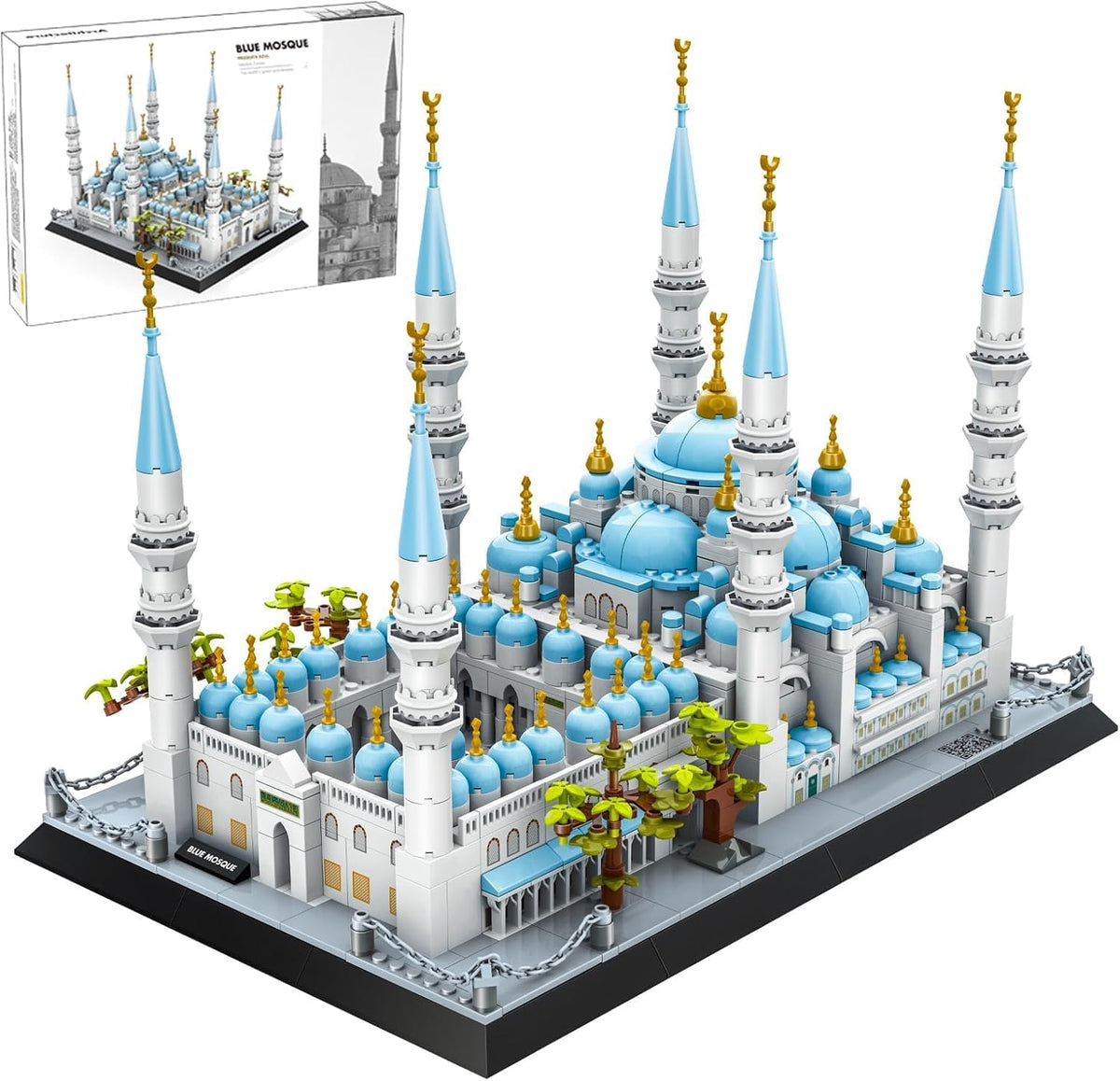Brick-built Hagia Sophia model with central dome and minarets – view 4