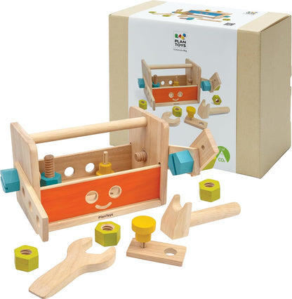 Colorful wooden gears mounted on a board – view 4