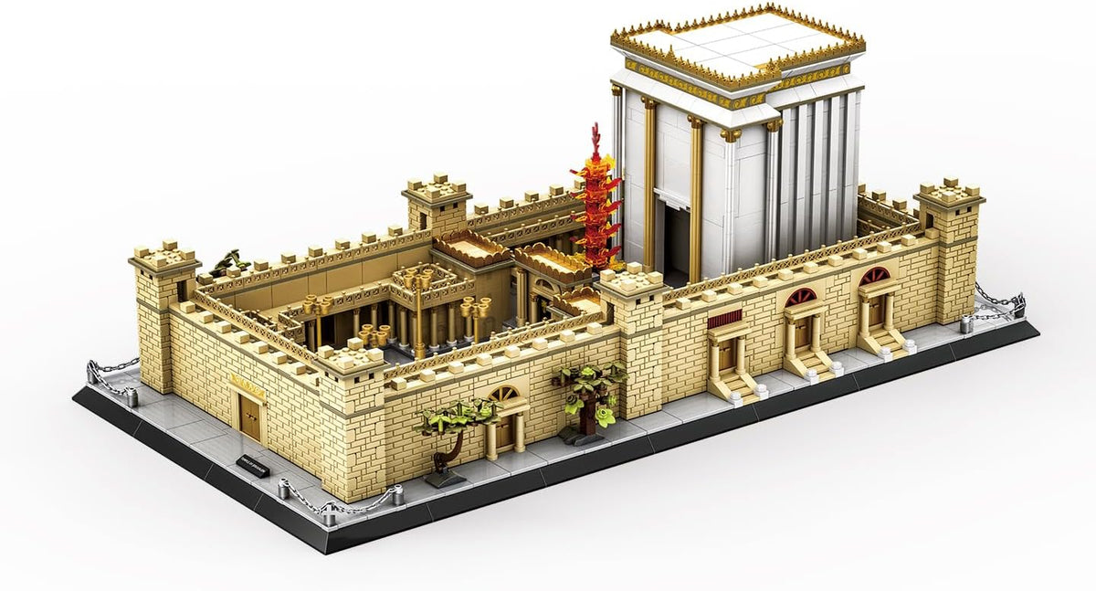 Large brick-built Temple of Jerusalem architectural model