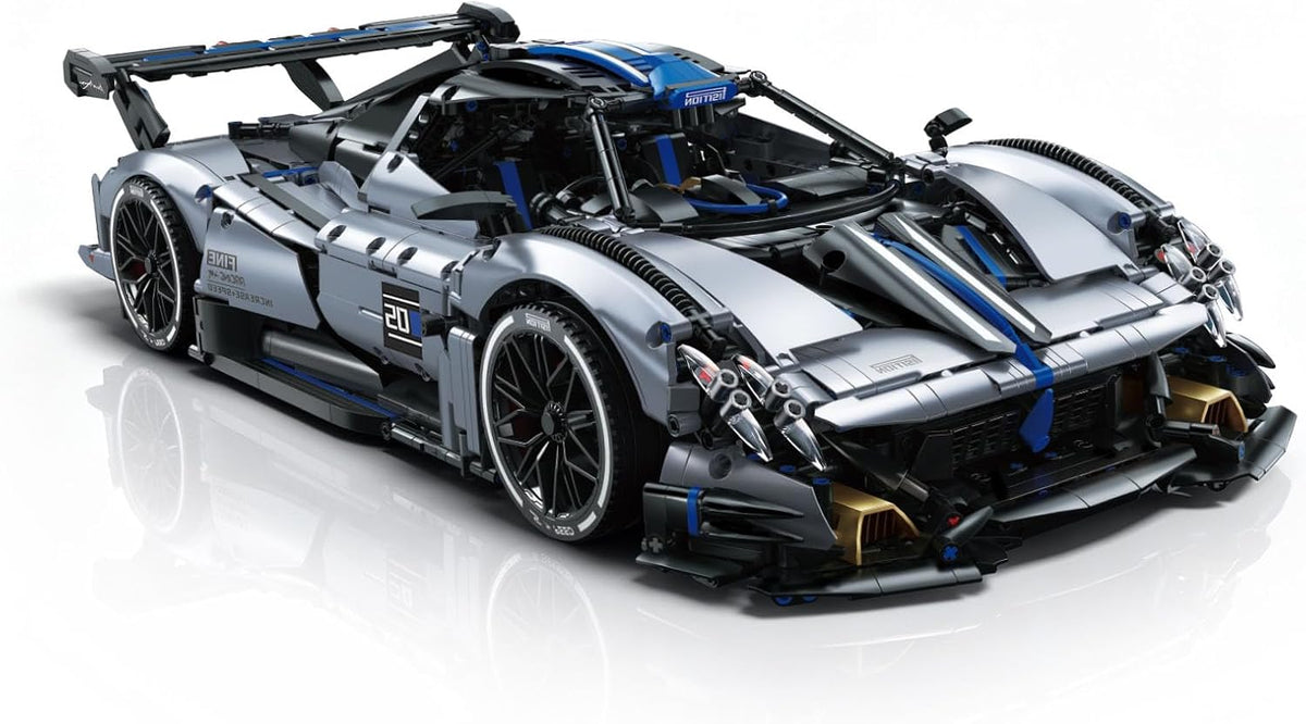 Large brick-built 1:8 scale hypercar model