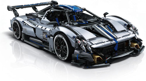 Large brick-built 1:8 scale hypercar model