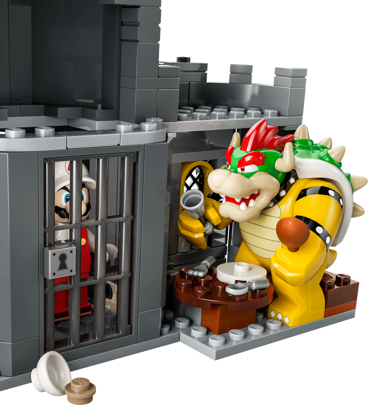 LEGO Super Mario Fire Mario & Bowser's Castle 72060 Building Set (850 Pieces) - View 6