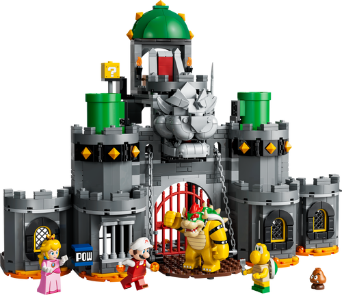 LEGO Super Mario Fire Mario & Bowser's Castle 72060 Building Set (850 Pieces)