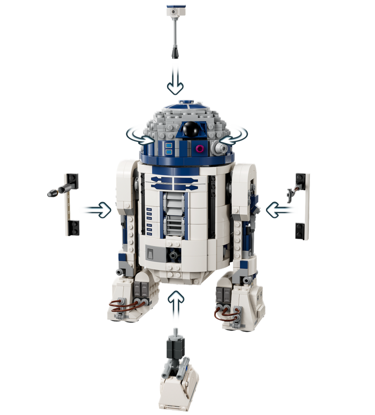 LEGO Star Wars R2-D2 75379 Building Set (1,050 Pieces) - View 4