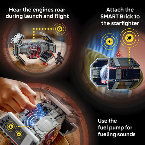 LEGO Star Wars Smart Play: Darth Vader's TIE Fighter 75421 Building Set (473 Pieces) - View 4