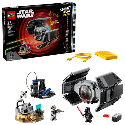 LEGO Star Wars Smart Play: Darth Vader's TIE Fighter 75421 Building Set (473 Pieces) - View 2