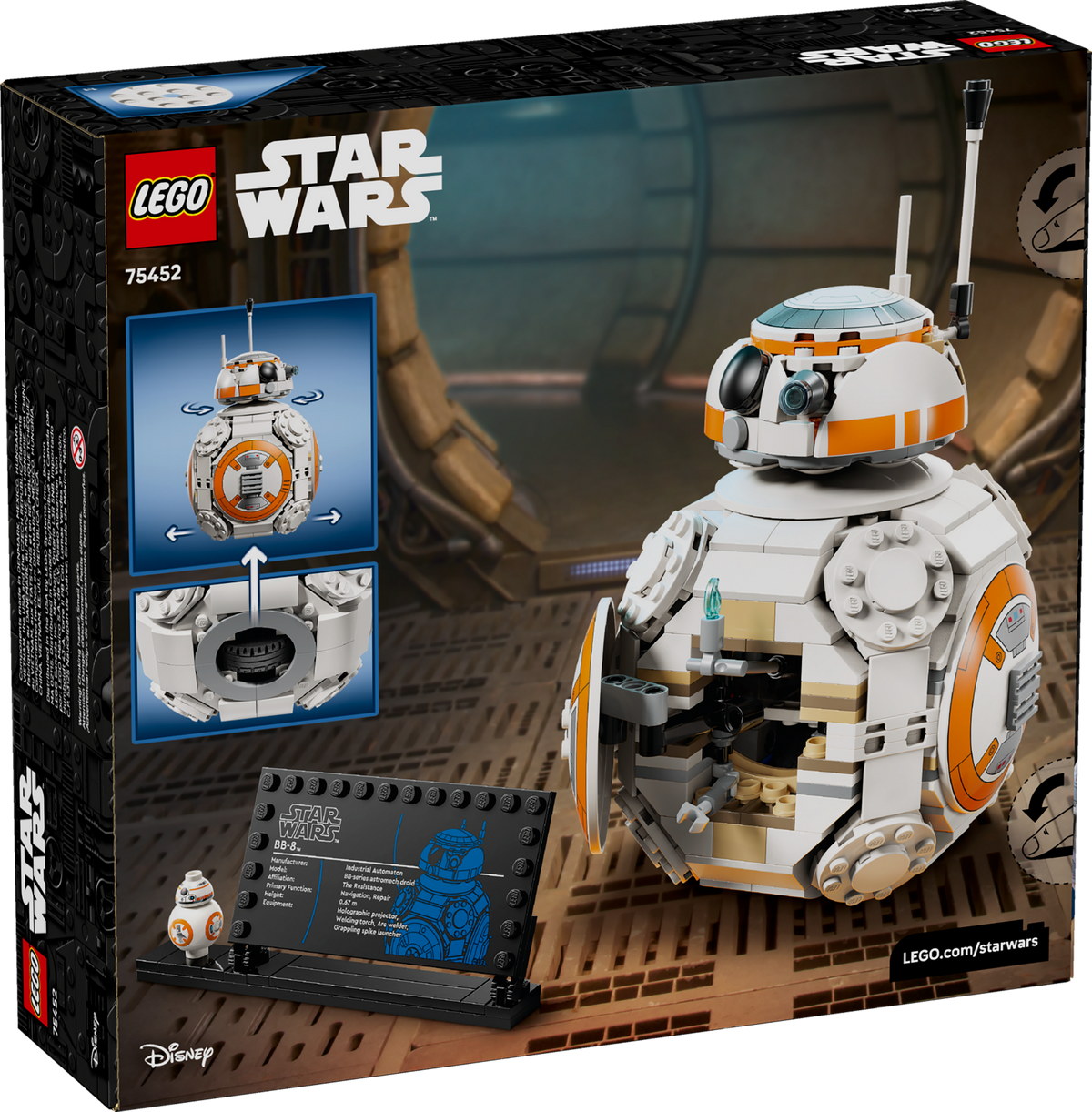 LEGO Star Wars BB-8 Astromech Droid Building Set (569 Pieces, Ages 10+) - View 9