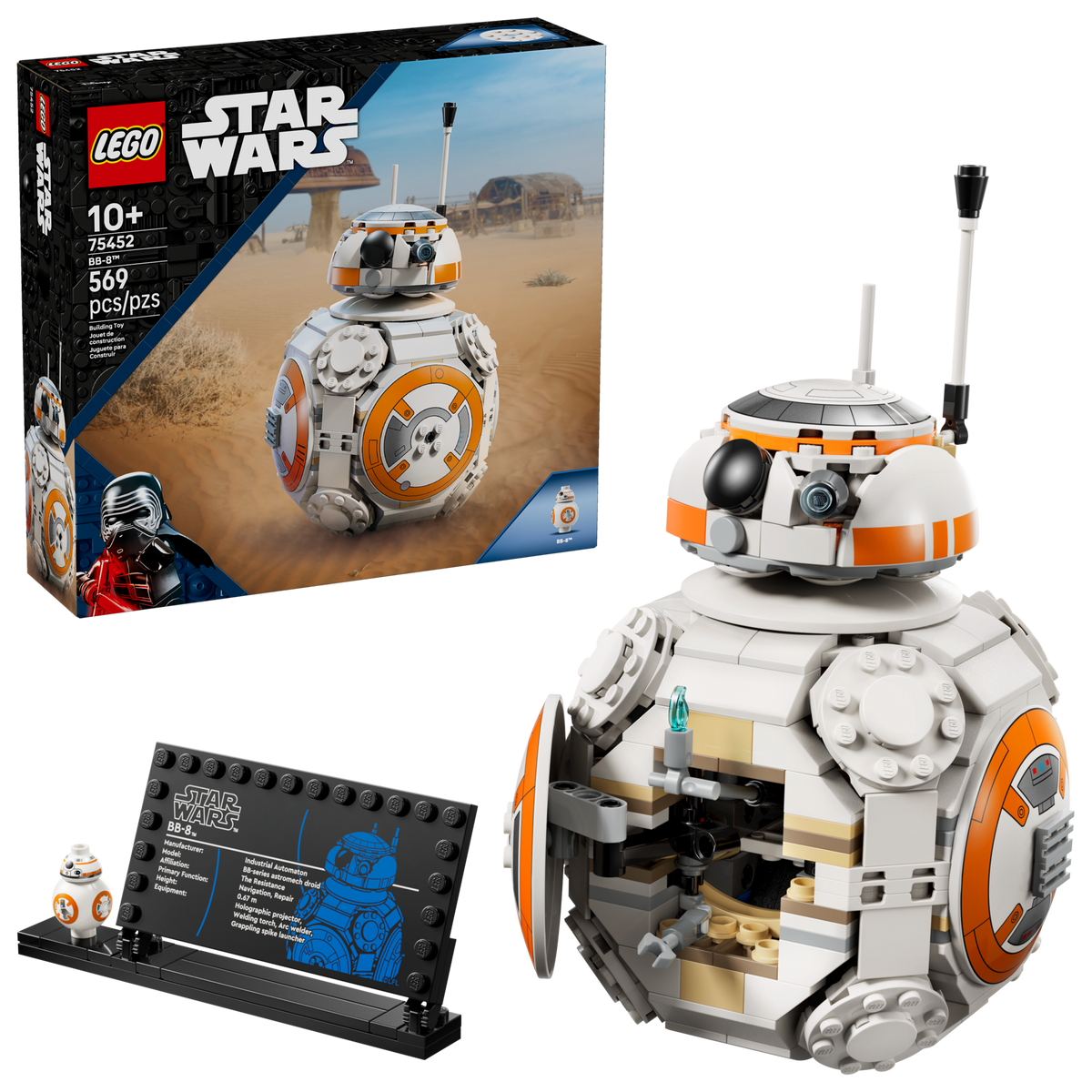 LEGO Star Wars BB-8 Astromech Droid Building Set (569 Pieces, Ages 10+) - View 2