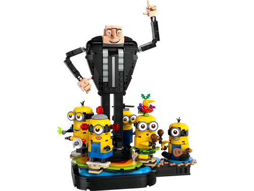 LEGO Despicable Me 4 Brick-Built Gru and Minions Building Set (839 Pieces, Ages 9+)