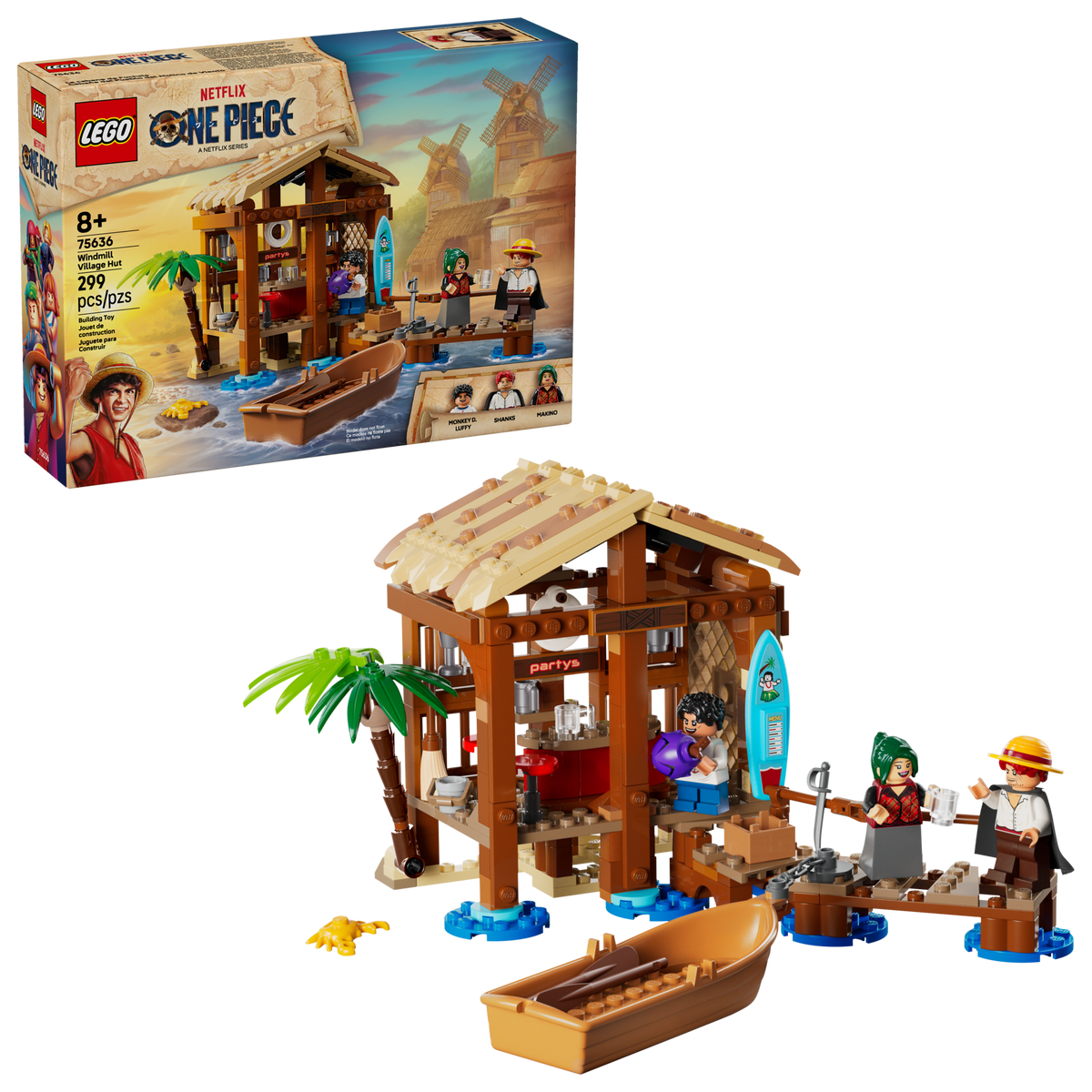 LEGO One Piece Windmill Village Hut 75636 Building Set (299 Pieces) - View 2