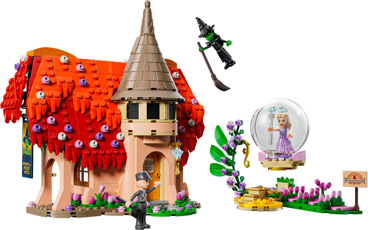 LEGO Wicked Glinda & Elphaba Visit Munchkinland 75690 Building Set (744 Pieces)