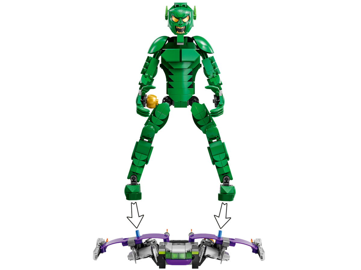 LEGO Marvel Green Goblin Construction Figure 76284 Building Set (471 Pieces) - View 4