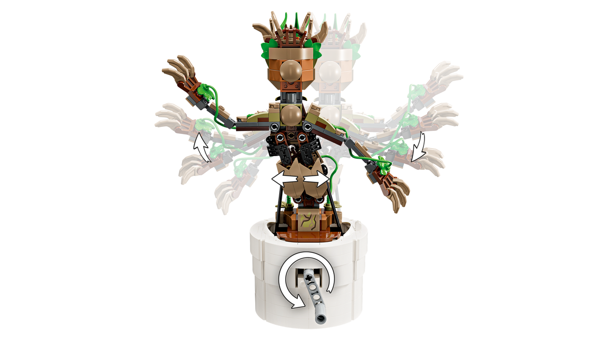 LEGO Marvel Dancing Groot 76297 Building Set (459 Pieces) - View 4