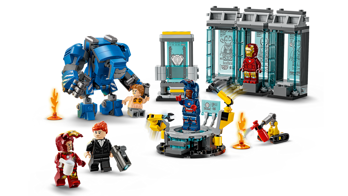 LEGO Marvel Iron Man's Laboratory: Hall of Armor 76315 Building Set (384 Pieces) - View 3