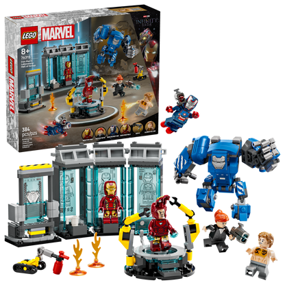 LEGO Marvel Iron Man's Laboratory: Hall of Armor 76315 Building Set (384 Pieces) - View 2