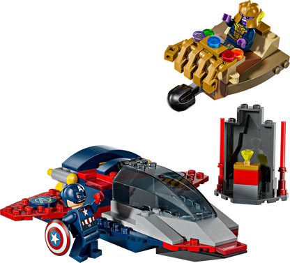 LEGO Marvel Captain America vs. Thanos Building Set (107 Pieces, Ages 4+)