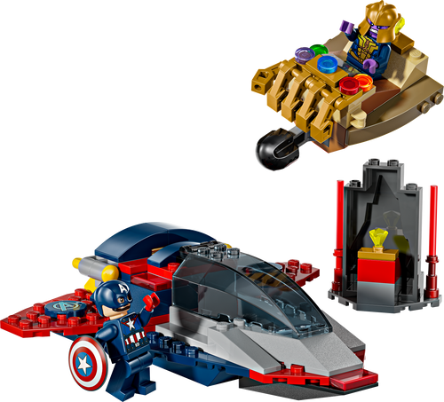 LEGO Marvel Captain America vs. Thanos Building Set (107 Pieces, Ages 4+)