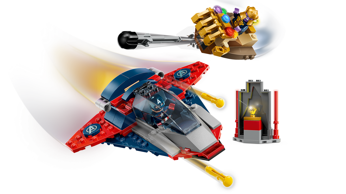 LEGO Marvel Captain America vs. Thanos Building Set (107 Pieces, Ages 4+) - View 3