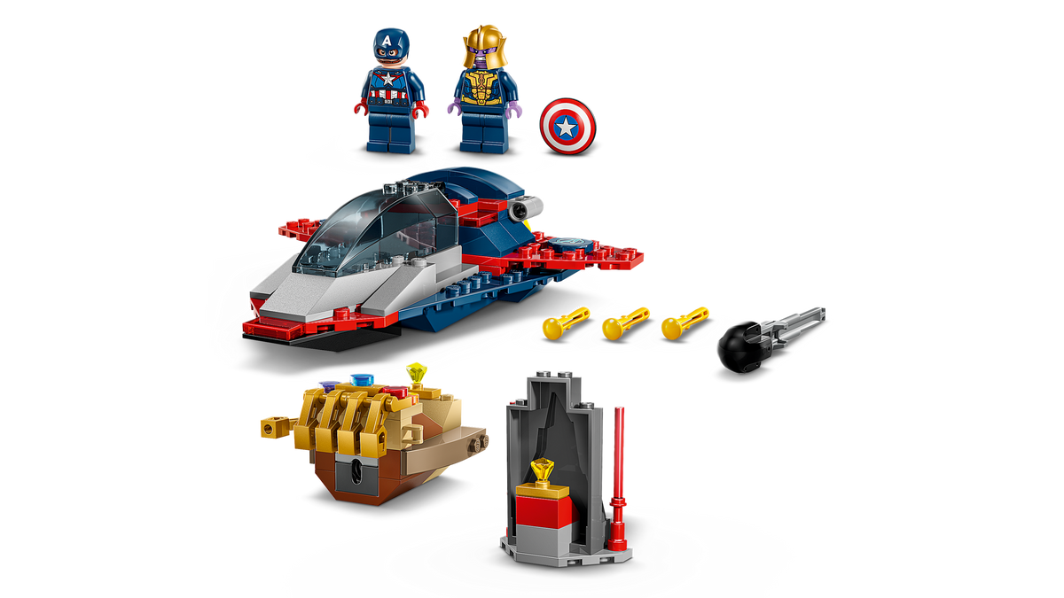LEGO Marvel Captain America vs. Thanos Building Set (107 Pieces, Ages 4+) - View 4