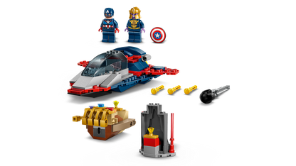 LEGO Marvel Captain America vs. Thanos Building Set (107 Pieces, Ages 4+) - View 4