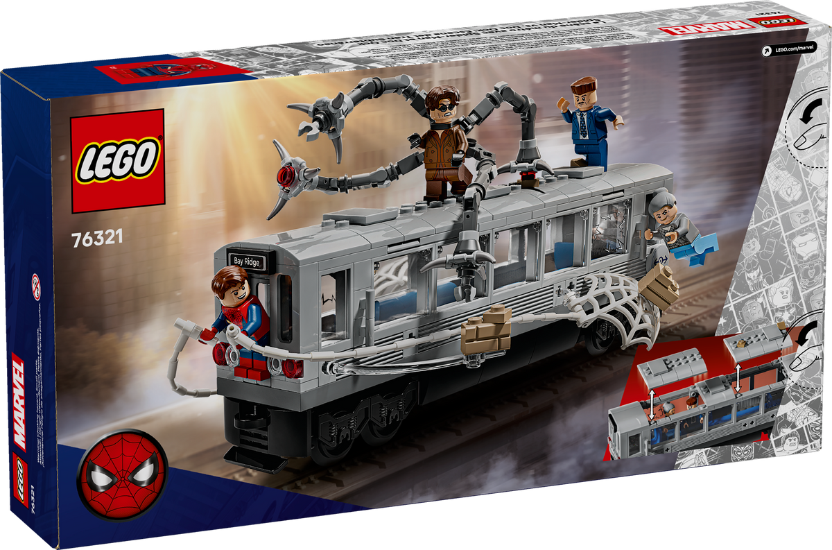 LEGO Marvel Spider-Man vs. Doc Ock Subway Train Scene 76321 Building Set (393 Pieces) - View 10
