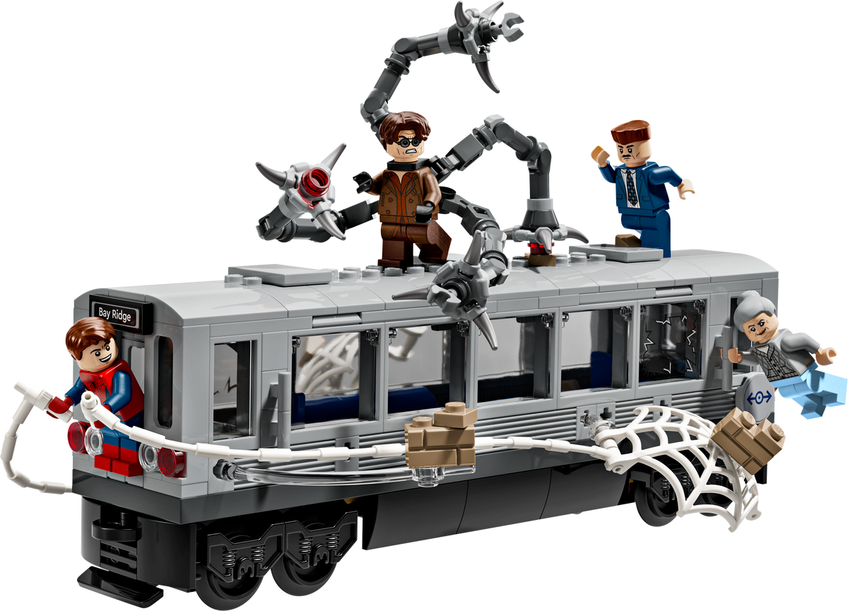 LEGO Marvel Spider-Man vs. Doc Ock Subway Train Scene 76321 Building Set (393 Pieces)