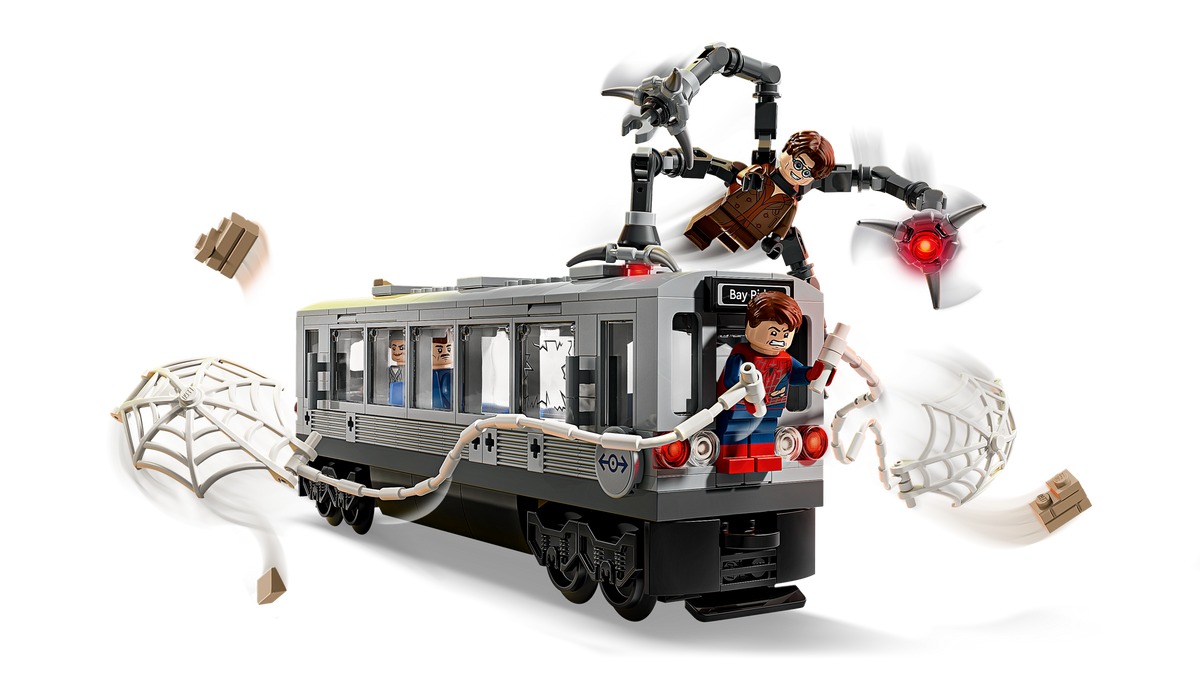 LEGO Marvel Spider-Man vs. Doc Ock Subway Train Scene 76321 Building Set (393 Pieces) - View 3