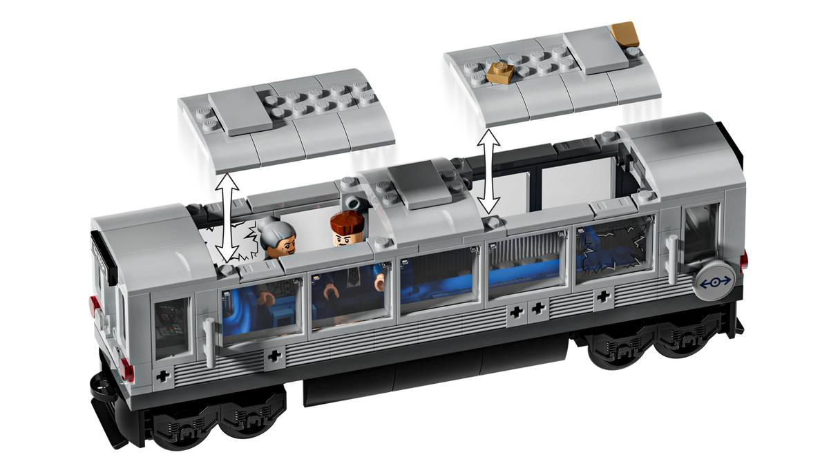 LEGO Marvel Spider-Man vs. Doc Ock Subway Train Scene 76321 Building Set (393 Pieces) - View 4