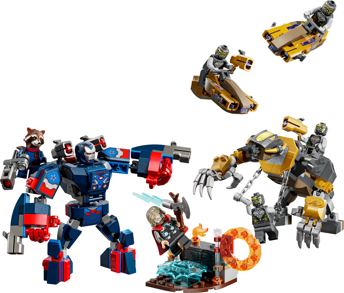 LEGO Marvel Avengers: Endgame Thor vs. Chitauri Building Set (373 Pieces, Ages 8+)