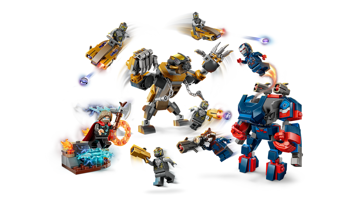 LEGO Marvel Avengers: Endgame Thor vs. Chitauri Building Set (373 Pieces, Ages 8+) - View 3