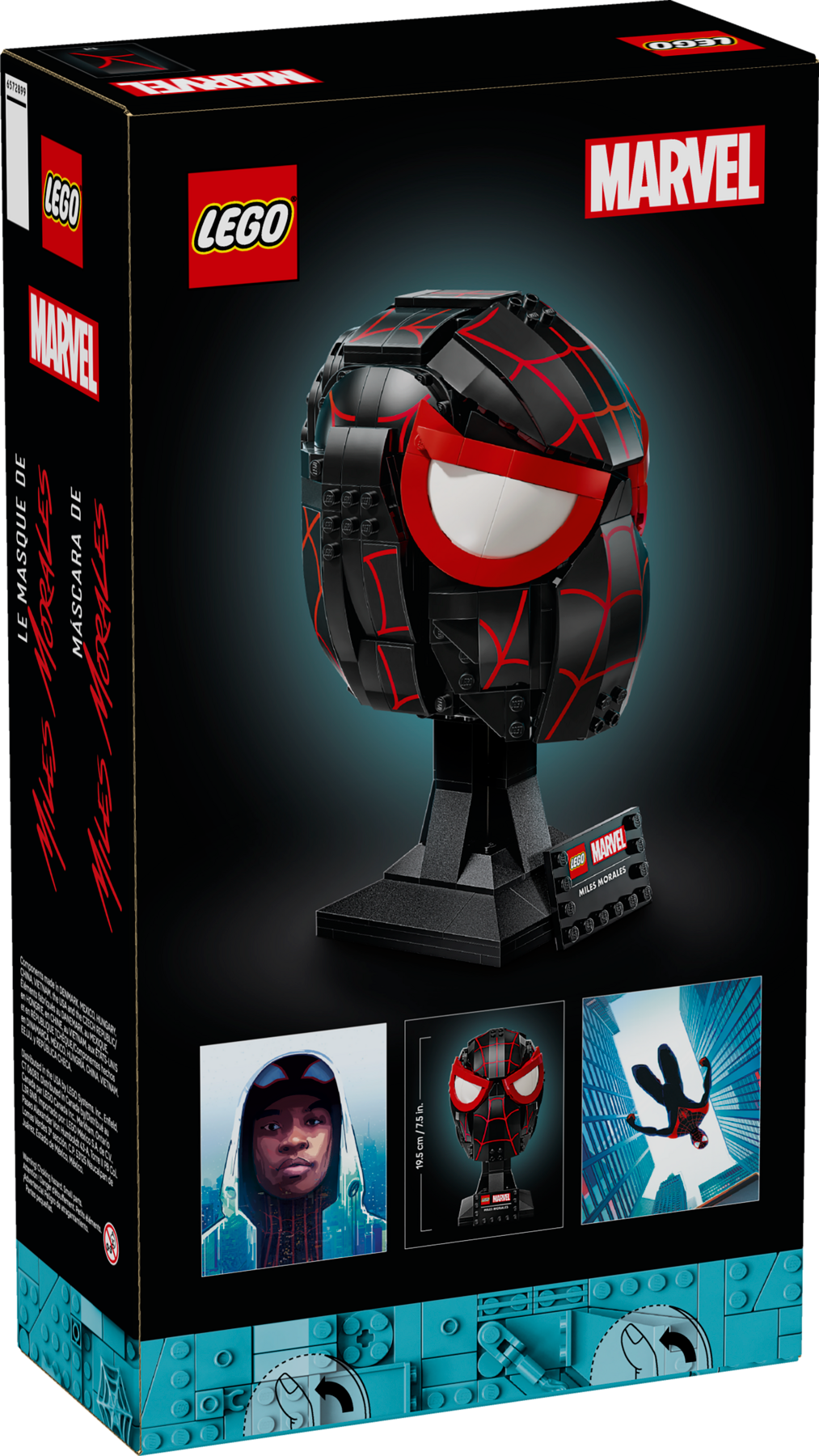 LEGO Marvel Miles Morales' Mask 76329 Building Set for Adults (487 Pieces) - View 12