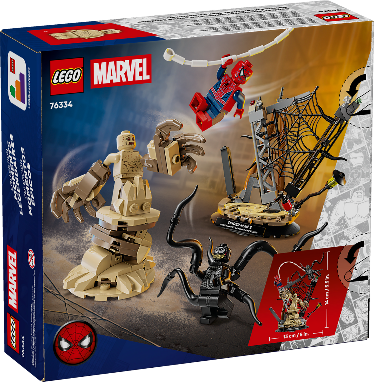 LEGO Marvel Epic Battle: Spider-Man vs. Sandman 76334 Building Set (201 Pieces) - View 9