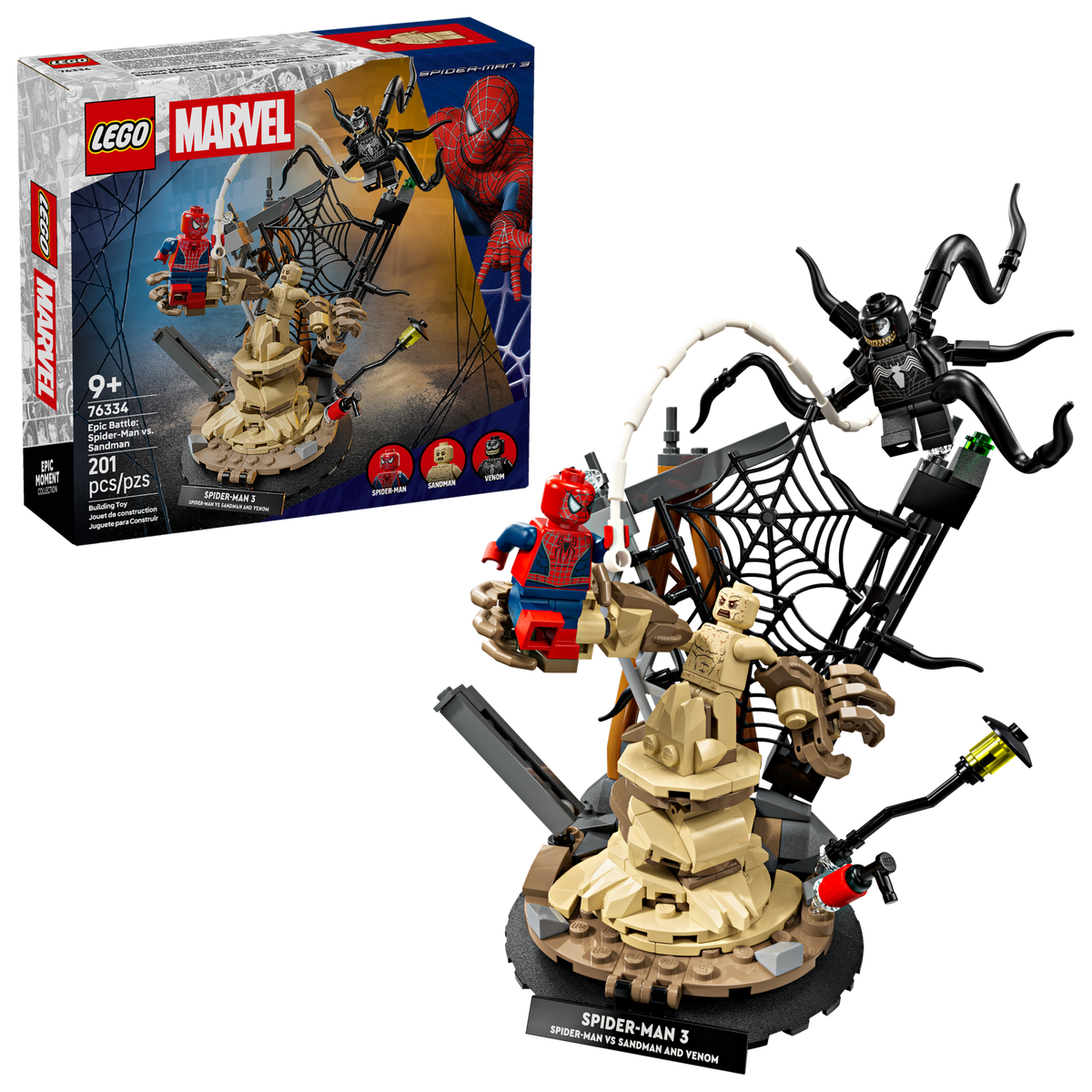 LEGO Marvel Epic Battle: Spider-Man vs. Sandman 76334 Building Set (201 Pieces) - View 2