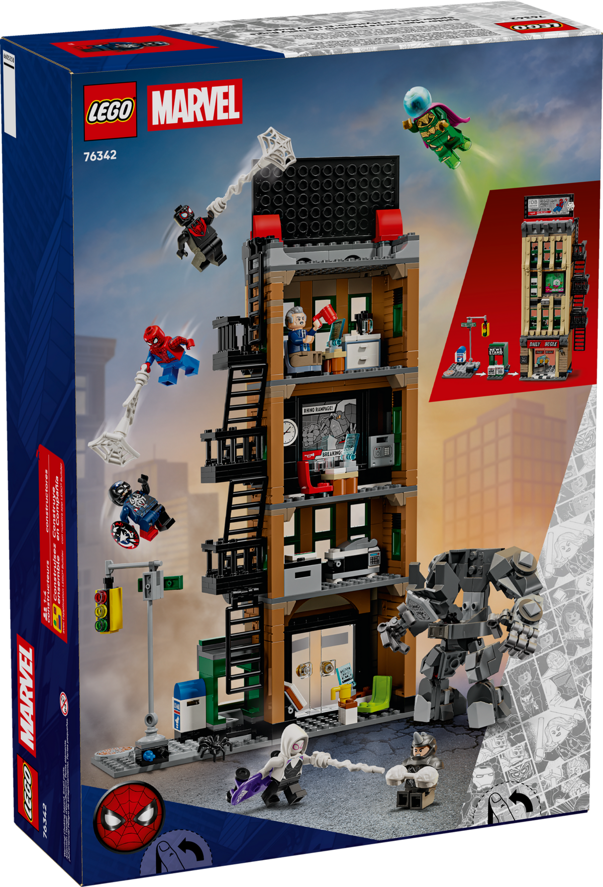 LEGO Marvel Spider-Man vs. Mysterio: The Daily Bugle 76342 Building Set (781 Pieces) - View 11