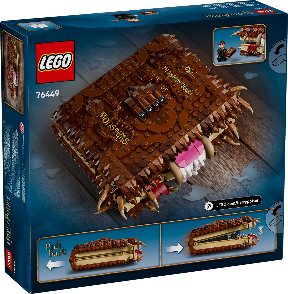 LEGO Harry Potter Chomping Monster Book of Monsters Building Set (518 Pieces) - View 10