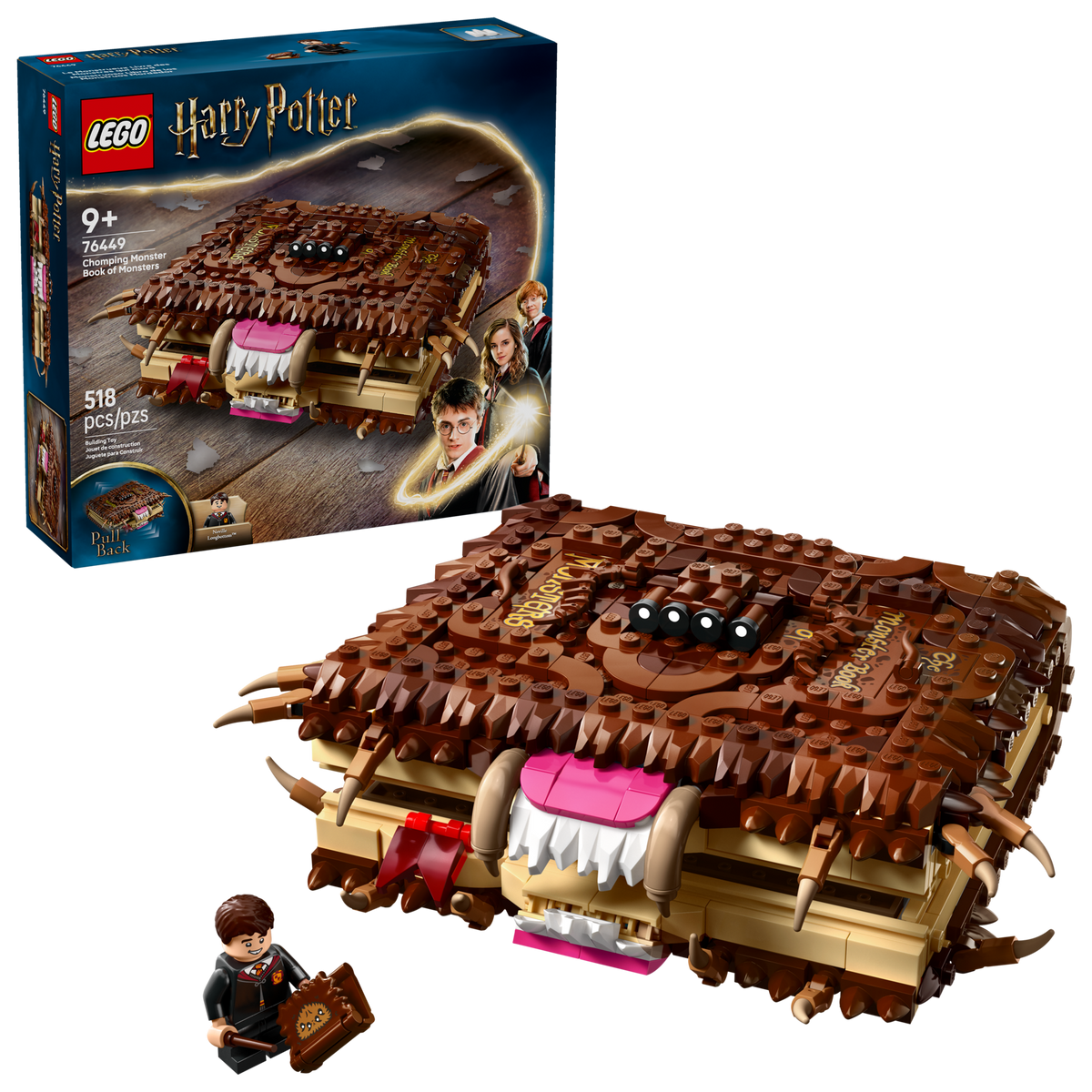 LEGO Harry Potter Chomping Monster Book of Monsters Building Set (518 Pieces) - View 2