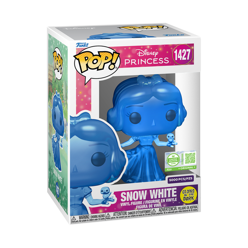 Funko Pop! Snow White Translucent Blue Glow with Pop! Protector Vinyl Figure - View 3