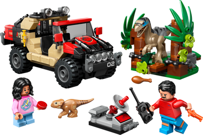 LEGO Jurassic World Raptor Off-Road Escape 76972 Building Set (285 Pieces)