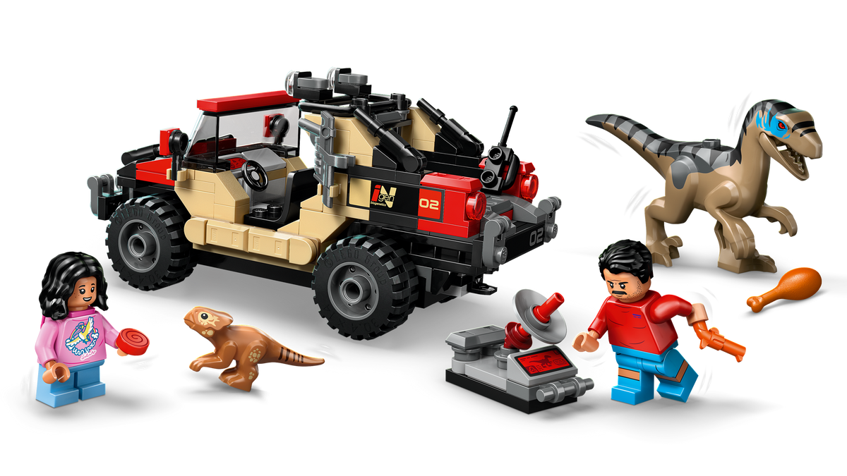 LEGO Jurassic World Raptor Off-Road Escape 76972 Building Set (285 Pieces) - View 4