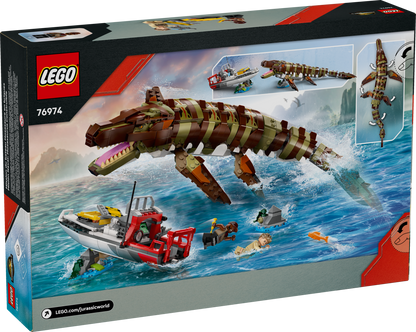 LEGO Jurassic World Brick-Built Mosasaurus Boat Mission Building Set (858 Pieces) - View 6