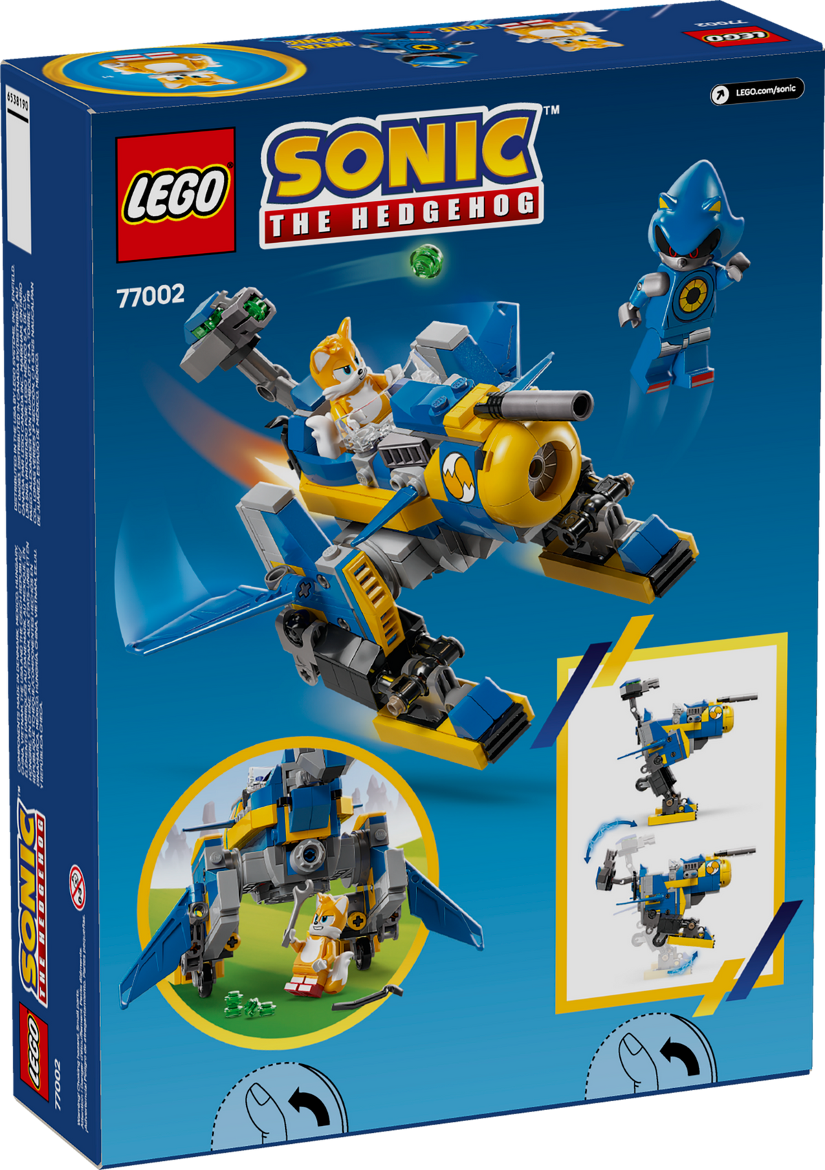 LEGO Sonic the Hedgehog Cyclone vs. Metal Sonic 77002 Building Set (290 Pieces) - View 9