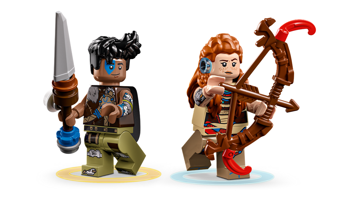 LEGO Aloy and Varl vs. Shell-Walker and Sawtooth Building Set (768 Pieces, Ages 9+) - View 4