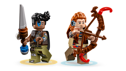 LEGO Aloy and Varl vs. Shell-Walker and Sawtooth Building Set (768 Pieces, Ages 9+) - View 4