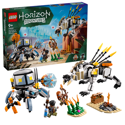 LEGO Aloy and Varl vs. Shell-Walker and Sawtooth Building Set (768 Pieces, Ages 9+) - View 2